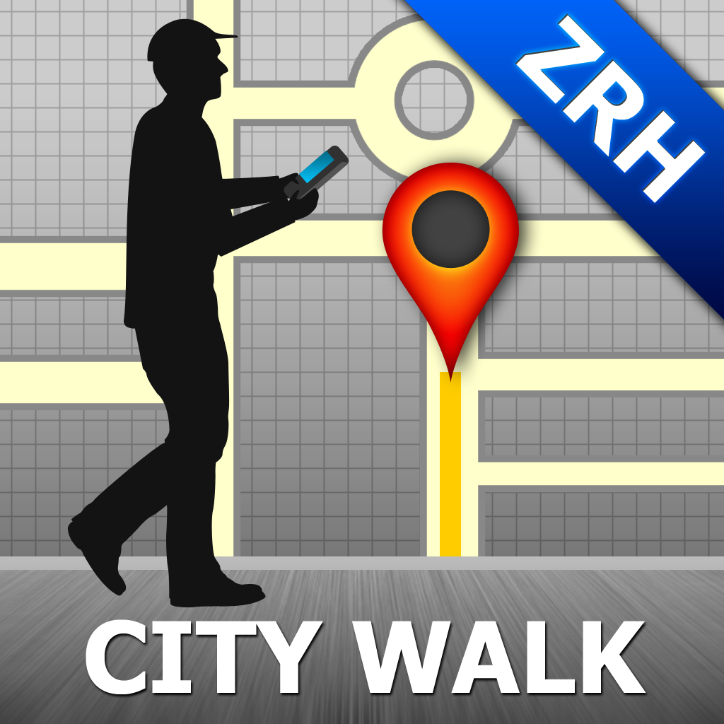Zurich Map and Walks, Full Version - GPSmyCity.com, Inc.